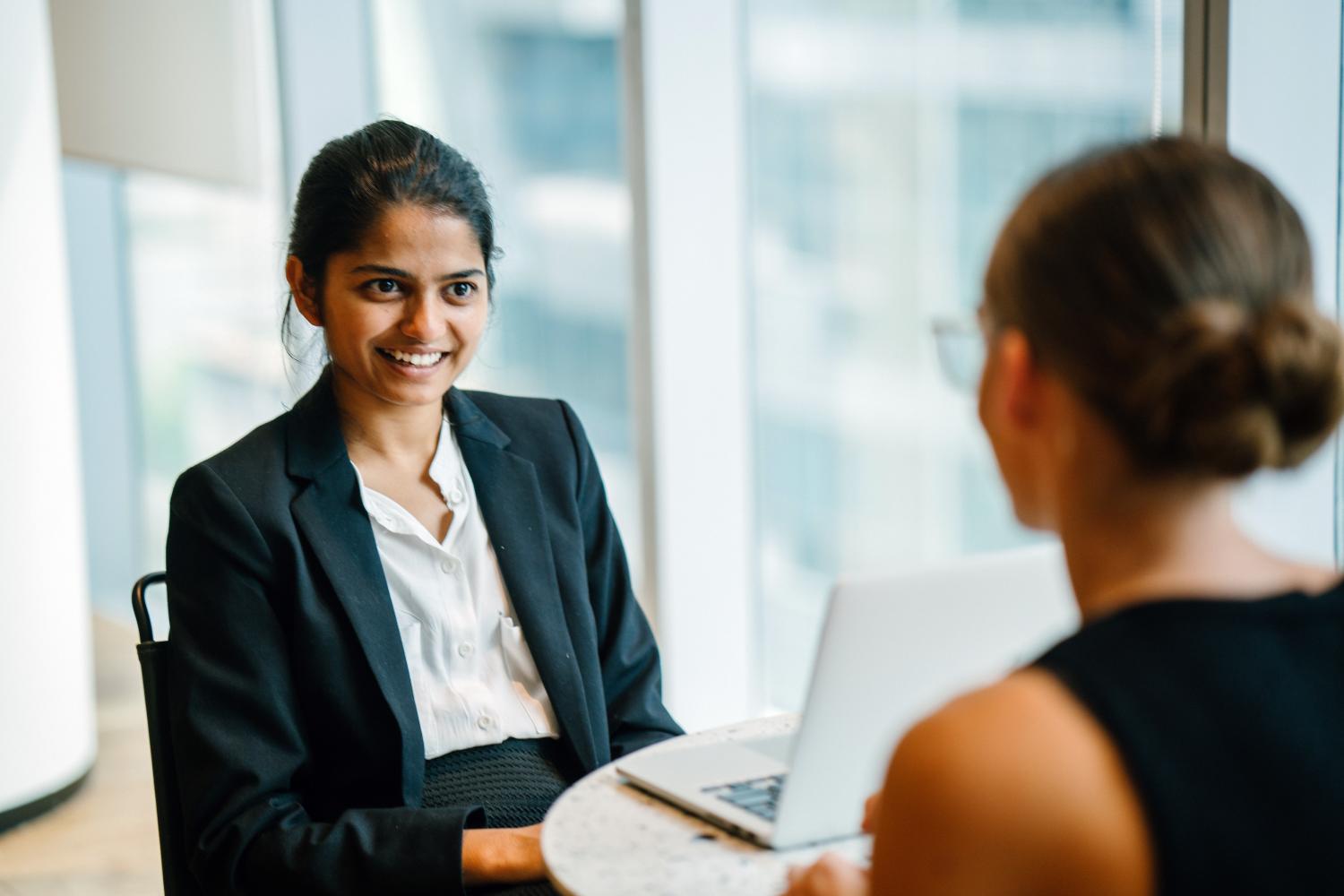 female workers in meeting