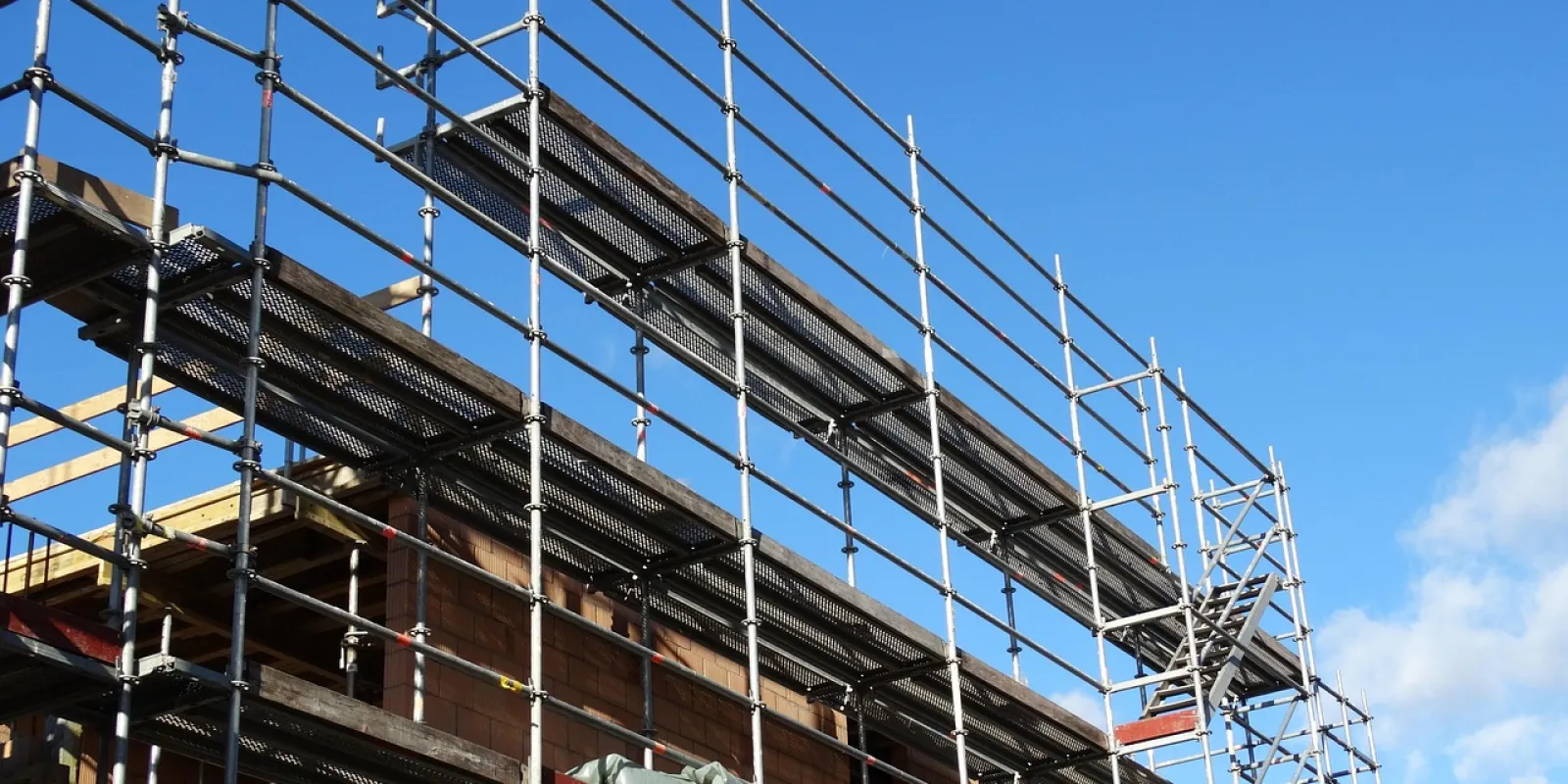 scaffolding on the street