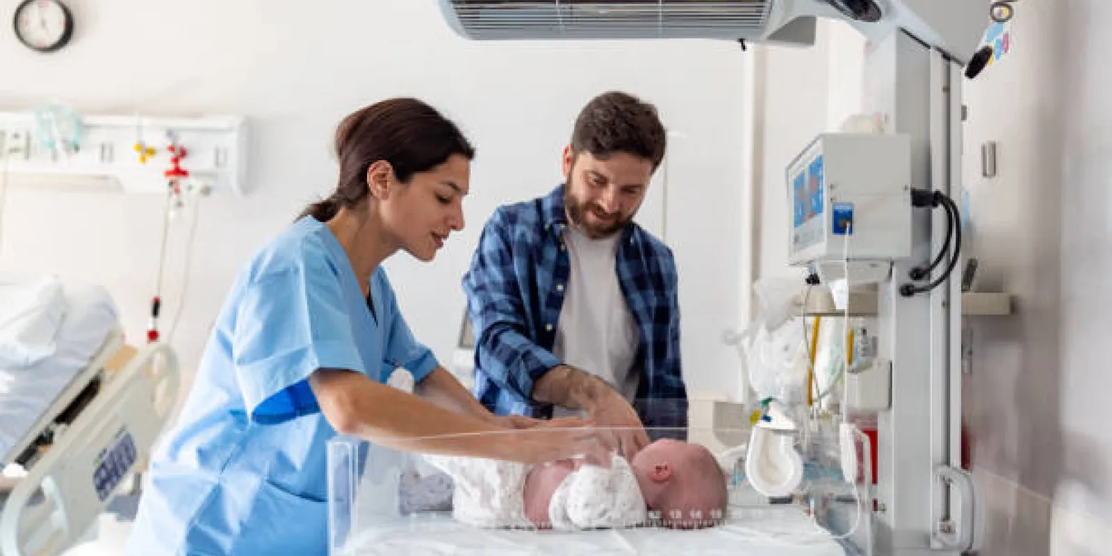 MIdwife with baby