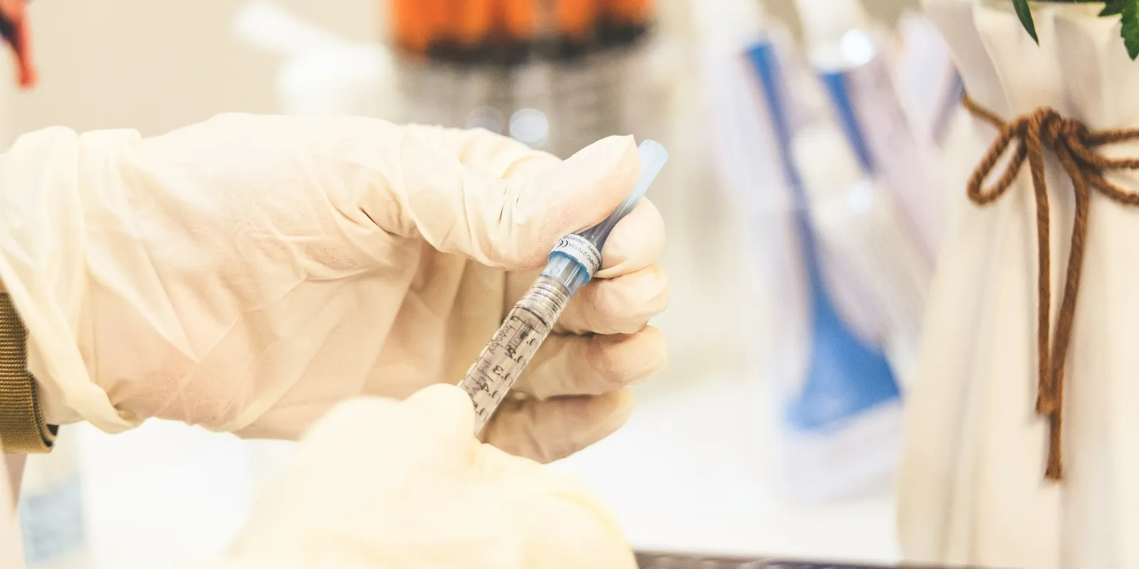 Doctor preparing an injection