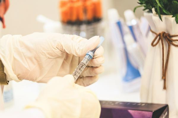 Doctor preparing an injection